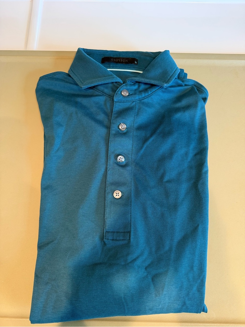 Greyson Men's Teal-Blue Polo Shirt